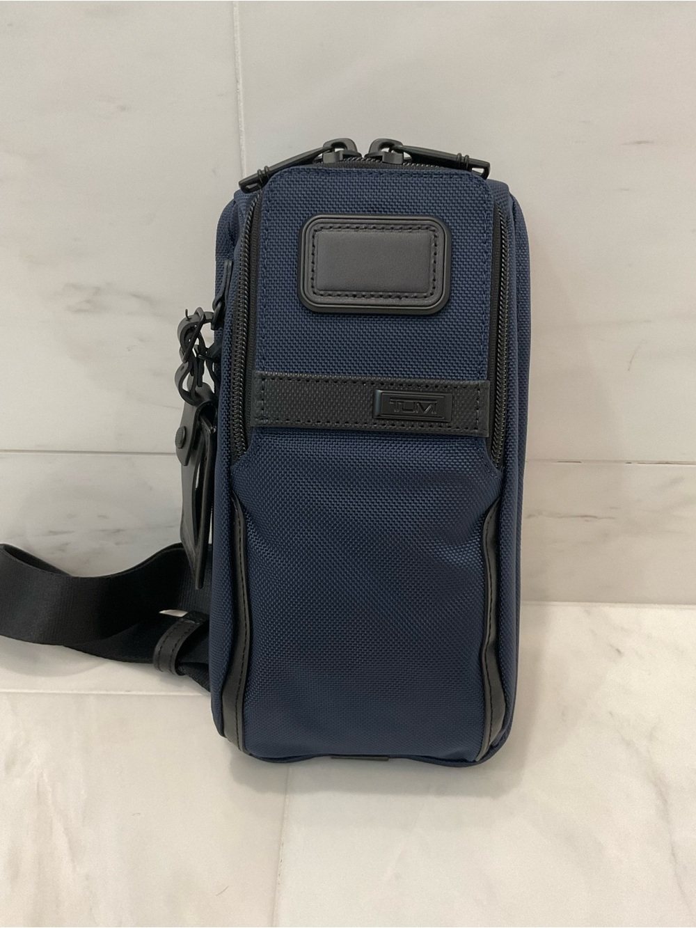 NEW Tumi ALPHA - 10.5” FXT Ballistic Nylon Compact Sling Crossbody - NAVY BLUE